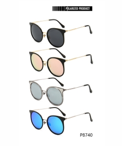 1 Dozen Pack of Designer inspired Women's Fashion Polarized Sunglasses P8740